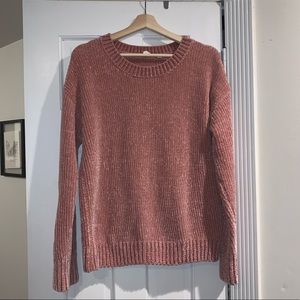 Crew Neck Chenille Sweater